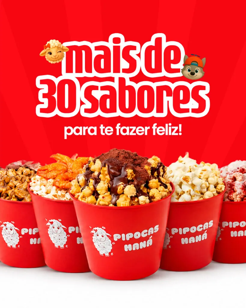 Mais de 30 sabores para te fazer feliz
